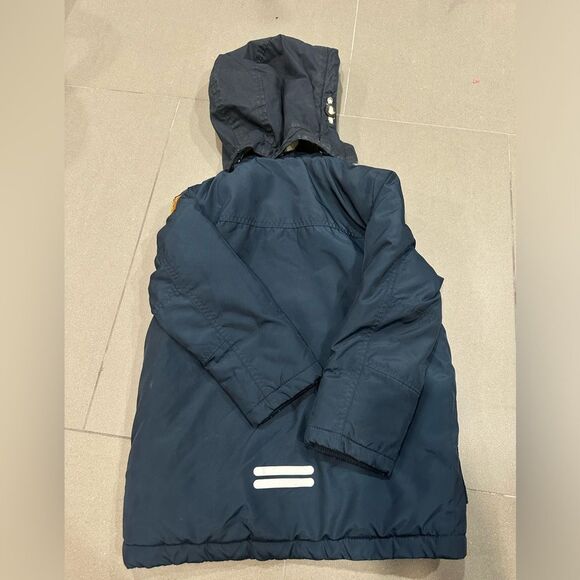 H&M blue parka jacket size 6-7 y - Picture 4 of 4